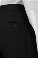  Black Regular Fit Tuxedo Trousers