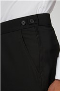  Black Regular Fit Tuxedo Trousers