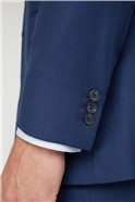 Blue Textured Regular Fit Suit 