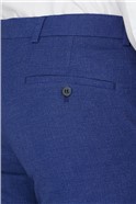  Warm Blue Texture Skinny Fit Suit 