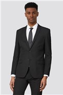  Plain Black Slim Fit Suit Jacket