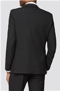  Plain Black Slim Fit Suit Jacket