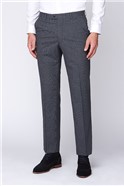  Grey with Blue micro check Trouser