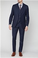  Navy Boucle Windowpane Soho Jacket