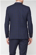 Stvdio Blue Green Jaspe Check Ivy League Suit Jacket