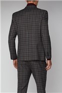  Heritage Grey Burgundy Overcheck Suit
