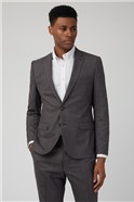  Tailored Fit Burnt Red Puppytooth Suit Jacket