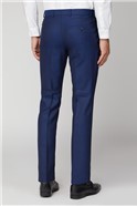  Blue Texture Tailored Fit Trousers