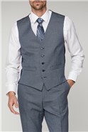  Navy Jaspe Regular Fit Waistcoat