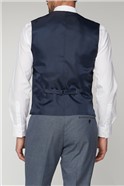  Navy Jaspe Regular Fit Waistcoat