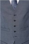  Navy Jaspe Regular Fit Waistcoat