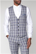  Jack Grey Check Slim Fit Waistcoat