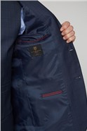  Navy Blue Broken Check Regular Fit Suit