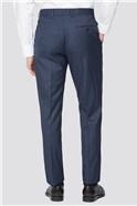  Navy Blue Broken Check Regular Fit Suit