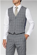  Regular Fit Grey Check Suit Jacket