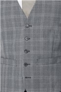  Regular Fit Grey Check Suit Jacket