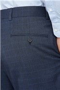  Navy Tonal Check Regular Fit Suit