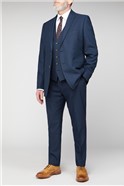 Deep Blue Structure Big and Tall Suit Waistcoat