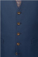 Deep Blue Structure Big and Tall Suit Waistcoat