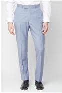 Occasions Regular Fit Pale Blue Trousers