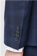  Navy Check Soho Suit Jacket