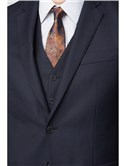  Navy Jacquard Texture Soho Regular Fit Waistcoat