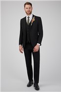  Slim Fit Black Plain Suit