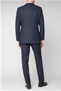  Navy Rust Slim Fit Suit Jacket