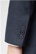  Navy Rust Slim Fit Suit Trousers