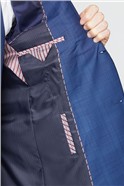  Bright Blue Check Travel Suit Jacket