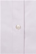  Slim Fit Single Cuff White Stretch Poplin Shirt