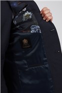  Tailored Fit Navy Rust Suit Jacket