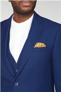  Blue Structured Regular Fit Suit