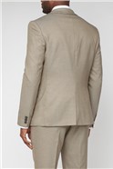  Slim Fit Brown Puppytooth Textured Stretch Suit Jacket