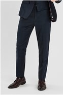  Navy Brushed Check Regular Fit Suit 