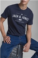 JACK & JONES Navy Graphic T-Shirt