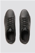 JACK & JONES Black Faux Leather Trent Trainer