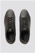 JACK & JONES Black Faux Leather Trent Trainer