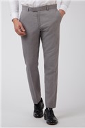  Tailored Fit Charcoal Semi Plain Trousers