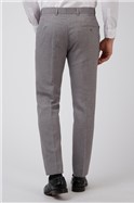  Tailored Fit Charcoal Semi Plain Trousers