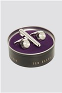  Polished Cufflinks & Tie Bar Set