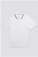  White Chilton Pique Polo Shirt