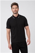  Black Chilton Pique Polo Shirt