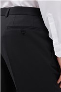  Black Texture Slim Trousers