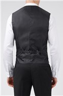  Black Texture Slim Waistcoat