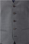  Charcoal Texture Slim Waistcoat