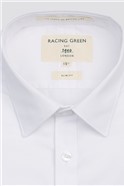  Slim Fit Single Cuff White Poplin Shirt