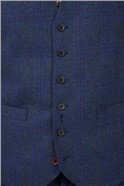  Tailored Fit Blue Check Blazer