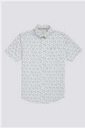  Short Sleeved Scattered Spot Print Shirt