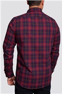  Regular Fit Red Checked Flannel Shirt